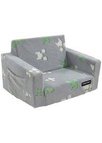 P & B Jugend- UND Kindersofa, Grau, Textil, Gaming, 105x58x41 cm, Liegefunktion, Wohnzimmer, Sofas & Couches, Schlafsofas, Sonstige Schlafsofas