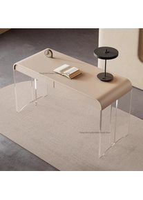 Italian Minimalist Desk Nordic Creative Acrylic Living Room Floating Office Desk Bedroom Study Furniture Zwevend Bureau FYFD