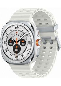 Samsung Galaxy Watch Ultra (2024) | Titanium White | Marine Band | wei&szlig;