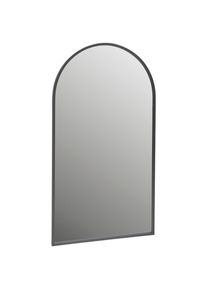 Mid.you Wandspiegel, Schwarz, Metall, Glas, Holzwerkstoff, rechteckig, 88x160x2.5 cm, Garderobe, Garderobenspiegel