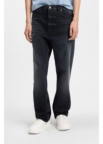 Loose-fit-Jeans Hugo "Nate", Herren, Gr. 30, L&auml;nge 34, blau (dunkelblau405), Denim/Jeans, Obermaterial: 100% Baumwolle, unifarben, loose fit lang, Jeans Loose-fit-Jeans, loose fit