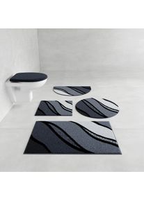 Badematte Grund "Belize, Badvorleger, Badezimmer Teppich, sehr weich", grau, H:20mm, Polyacryl, Badematten, Badematte, weiche Haptik, auch als 3 teiliges Set erh&auml;ltlich, Made in Europe