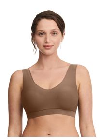 Bustier Chantelle "SOFTSTRETCH", Damen, Gr. XL/XXL, N-Gr, braun (cocoa), Obermaterial: 80% Polyamid, 20% Elasthan, BHs Bustier, V-Ausschnitt