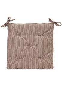 G&ouml;zze Sitzauflage G&Ouml;ZZE "Capri", beige (taupe), B:40cm H:4cm, Polyester, Polsterauflagen, Sitzauflage