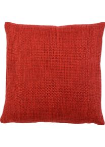 G&ouml;zze Dekokissen G&Ouml;ZZE "Dallas", rot (karminrot, unifarben), B:40cm L:40cm, Obermaterial: 100% Polyester, Dekokissen_Sitzkissen_Kissenh&uuml;llen, Dekokissen, in vielen Farben