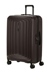 Hartschalen-Trolley Samsonite "2WANDER", Damen, Gr. B/H/T: 51cm x 75cm x 30cm 107 l, braun (matt braun), Polycarbonat, Koffer Hartschalen-Trolley, aus robustem Polycarbonat, mit Adressetikett und Dehnfalte