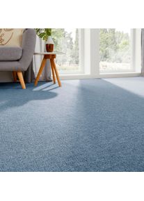 Teppichboden ANDIAMO "Bob, Feinschlinge, Gesamth&ouml;he 4,5 mm, Luxusklasse LC1", blau, B:400cm L:200cm, Kunstfaser, Teppiche, Teppichboden, meliert, Breite 200, 400 oder 500 cm, strapazierf&auml;hig & pflegeleicht