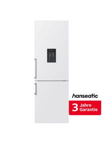 Hanseatic K&uuml;hl-/Gefrierkombination "HKGK18560CD", Energieeffizienz: C, silber (wei&szlig;), Rechtsanschlag, wechselbar, K&uuml;hlschr&auml;nke, inkl. 3 Jahre Herstellergarantie, K&uuml;hl-/Gefrierkombination