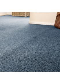 Teppichboden ANDIAMO "Luton, Feinschlinge, Gesamth&ouml;he 6 mm, Luxusklasse LC1", blau, B:400cm L:300cm, Kunstfaser, Teppiche, Teppichboden, meliert, Breite 400 cm oder 500 cm, strapazierf&auml;hig & pflegeleicht