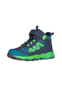 Outdoorschuh Trollkids "Kids Tronfjell Hiker Mid", Jungen, Gr. 37, mystic blau, fresh gr&uuml;n, Mesh, Synthetik, Schuhe Outdoorschuh, wasserdicht