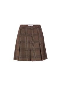 Faltenrock RICHROYAL, Damen, Gr. XL, chocolate torte, Web, Obermaterial: 69% Polyester, 29% Viskose, 2% Elasthan, kariert, A-Linie ca. Mitte Oberschenkel, R&ouml;cke Faltenrock