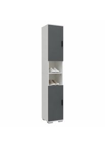 Schuhschrank Vcm "Holz schmaler Schuhschrank Dielenm&ouml;bel Gados M", schwarz (wei&szlig;, anthrazit), B:30cm T:33cm, Obermaterial: 100% Holz Wood., Schr&auml;nke, Schuhschrank