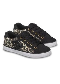Sneaker DC Shoes "Chelsea", M&auml;dchen, Gr. 8,5(40), schwarz (cheetah, schwarz), Obermaterial: Textil / Futter: Textil / Au&szlig;ensohle: Gummi., Schuhe Sneaker