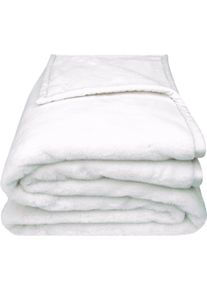 Wohndecke ZOEPPRITZ1828 "The Blanket", wei&szlig; (sanftes wei&szlig;), B:220cm L:240cm, Polyester, Wohndecken, Wohndecke, Extra weiche Decke aus recyceltem Polyester