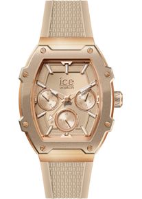 Ice Watch Multifunktionsuhr ICE-WATCH "ICE boliday - Steel - Medium - MT", beige, Armbanduhren, Damen, Multifunktionsuhr, Quarzuhr, Armbanduhr, Damenuhr, analog, Silikonarmband, Datum