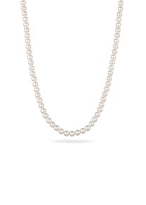 Silberkette Elli "Halskette mit Swarovski(R) Perlen Wei&szlig; 925 Sterling Silber" Gr. 50, wei&szlig; (silber), Halsketten, Damen, Silber 925 (Sterlingsilber), Silberkette