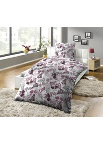 Bettw&auml;sche Kinzler "Bedruckte Poly-Cotton Bettw&auml;sche "Vivian", bunt, B/L: 155cm x 220cm, 1 Stk., 1 Stk., Polycotton, B/L: 80cm x 80cm, 2 Stk., Polycotton, Obermaterial: 50% Baumwolle, 50% Polyester, Bettw&auml;sche, Bettw&auml;sche, pflegeleicht