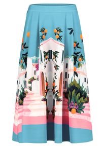 BETTY & CO Schlupfrock BETTY & CO "Schlupfrock mit Print", Damen, Gr. 44, pink (cream, pink), Einsatz: 90% Polyester PES. 10% Elasthan EL., R&ouml;cke Schlupfrock