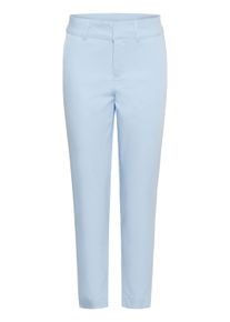 Stoffhose Kaffe "Freizeithose KAlea", Damen, Gr. 34, N-Gr, blau (nantucket breeze), Obermaterial: 38% Polyester PES. 30% Baumwolle CO. 30% Viskose CV. 2% Elasthan EL., Hosen Stoffhose