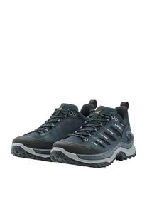 Wanderschuh Lowa "INNOVO GTX LO", Herren, Gr. 47, blau (navy, grau), Textil, Veloursleder, Schuhe Wanderschuh, wasserdicht, winddicht,atmungsaktiv dank GORE-TEX Membrane