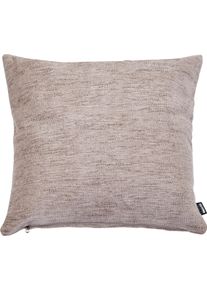 Dekokissen done. "JUNA", taupe, B:50cm H:1cm L:50cm, Polyester, Dekokissen_Sitzkissen_Kissenh&uuml;llen, Dekokissen, Weicher Chenille-Stoff