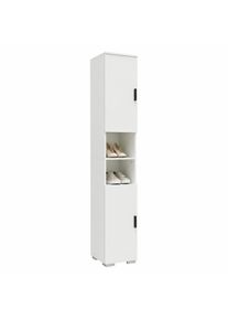 Schuhschrank Vcm "Holz schmaler Schuhschrank Dielenm&ouml;bel Gados M", wei&szlig;, B:30cm T:33cm, Obermaterial: 100% Holz Wood., Schr&auml;nke, Schuhschrank
