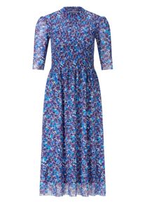 Meshkleid RICHROYAL, Damen, Gr. XS, N-Gr, bunt (cobalt aura), Web, Obermaterial: 94% Polyester, 6% Elasthan, ca. Mitte Wade, Kleider Meshkleid