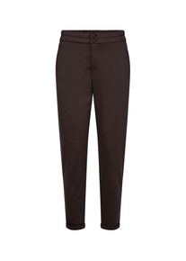 Stoffhose Freequent "FQNANNI-ANKLE-PA", Damen, Gr. XXL, N-Gr, mole, Web, Obermaterial: 73% Polyester, 24% Viskose, 3% Elasthan, unifarben, bequem 7/8-L&auml;nge, Hosen Stoffhose, Sommerhose - kn&ouml;chell&auml;nge und mit 2-Knopf-Verschluss