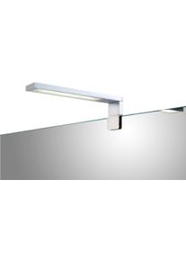 Klemmleuchte Jokey "Lines I", silber (silberfarben), B:3cm H:6,5cm T:16,2cm, Leuchten, Klemmleuchte, 16 x 6,5 cm