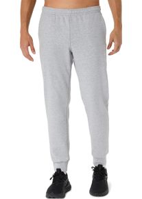 Jogginghose asics "FRENCH TERRY PANT", Herren, Gr. XXL, N-Gr, grau (grau heather), Obermaterial: 63% Baumwolle, 37% Polyester, Hosen Jogginghose, f&uuml;r Laufaktivit&auml;ten und Sportmode, sportlicher Stil