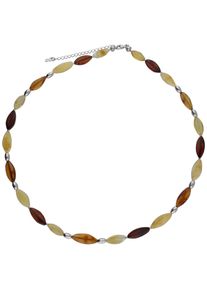 Collier Smart Jewel "Collier mit Bernsteinen, Silber 925", mehrfarbig, Halsketten, Damen, Silber 925 (Sterlingsilber), Collier