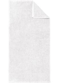 Handt&uuml;cher Dyckhoff "Brillant", wei&szlig;, B:50cm L:100cm, Walkfrottee, Obermaterial: 100% Baumwolle, Handt&uuml;cher, Handt&uuml;cher, feine Streifenbord&uuml;re