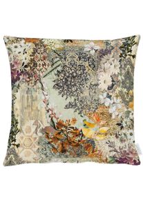 Dekokissen Apelt "7401", bunt (natur, beige, braun, bedruckt), B:49cm H:0,5cm L:49cm, Mischgewebe, Dekokissen_Sitzkissen_Kissenh&uuml;llen, Dekokissen