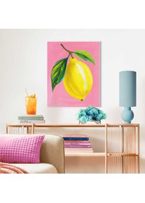 Bild mit Rahmen Reinders "Juicy Lemon", gelb (farbe bild(er): gelb), B:40cm H:50cm T:1,6cm, Holzwerkstoff, Bilder, Bild mit Rahmen