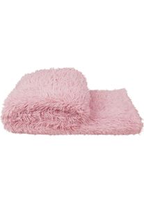 Wohndecke ZOEPPRITZ1828 "Reborn", rosa (powder), B:140cm L:190cm, Polyester, Wohndecken, Wohndecke, extra weiche Kunstfelldecke