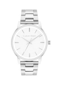 Quarzuhr Calvin Klein "CK Linked", silber (edelstahlfarben, silberfarben), Armbanduhren, Damen, Quarzuhr, Armbanduhr, Damenuhr, Edelstahlarmband, analog