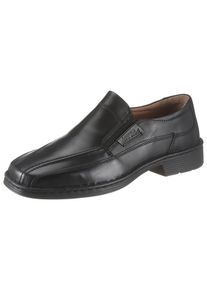 Slipper Josef Seibel "Bradfjord 07", Herren, Gr. 50, schwarz, Leder, Schuhe Slipper, Slipper, Festtagschuh, Komfortschuh in weiter Passform