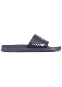 Badesandale Lotto, Herren, Gr. 46, blau (navy, wei&szlig;), Synthetik, clean, Schuhe Badesandale, - mit bequemem Fu&szlig;bett