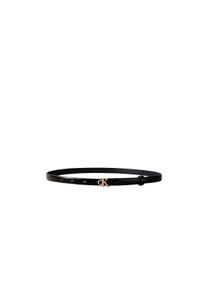 Lederg&uuml;rtel Calvin Klein "ROUND CK BUCKLE 15MM BELT SMOOTH", Damen, Gr. 95, ck schwarz, antique light gold, Web, Rindsleder, G&uuml;rtel Lederg&uuml;rtel, Gr&ouml;&szlig;enverstellbar mit Metallschlie&szlig;e