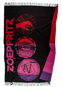 Wohndecke ZOEPPRITZ1828 "Logo Greeny", rust, B:150cm L:220cm, Kaschmir, Wohndecken, Wohndecke, Decke aus recyceltem Cashmere