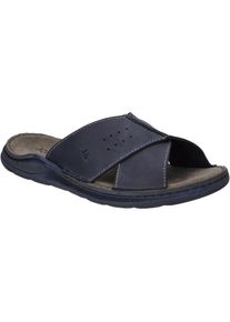Sandale Josef Seibel "Maverick 04, jeans", Herren, Gr. 45, blau (jeans), Obermaterial: 100% Rindsleder Leather cow., Schuhe Sandale