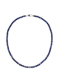 Collier "Collier mit blauen Lapis Kugeln, Silber 925", blau, Giorgio Martello MILANO, Halsketten, Damen, Silber 925 (Sterlingsilber), Collier