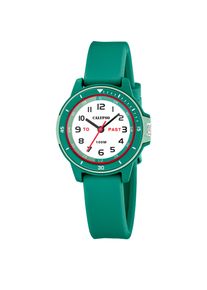 Quarzuhr Calypso Watches "My First Watch", gr&uuml;n (gr&uuml;n, wei&szlig;, gr&uuml;n, rot), Armbanduhren, M&auml;dchen, Quarzuhr, Armbanduhr, Silikonarmband, analog