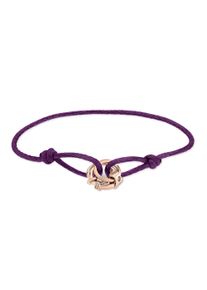 Armband Liebeskind Berlin "Schmuck Geschenk Nylonarmband Lora", ros&eacute;goldfarben, lila, Armb&auml;nder, Damen, 21cm, Edelstahl Nylon, Edelstahl, Nylon, Armband