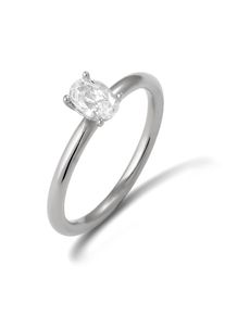 Silberring Elli "Ring Zirkonia Oval 925 Sterling Silber" Gr. 54, silber, Fingerringe, Damen, 54, Silber 925 (Sterlingsilber), Silberring