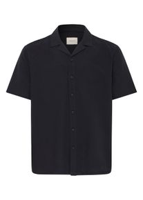 Leinenhemd Blend "Leinenhemd BHAban Cuba Linen Mix", Herren, Gr. 3XL, N-Gr, schwarz (schwarz beauty), Obermaterial: 70% Baumwolle CO. 30% Leinen LI., Hemden Leinenhemd