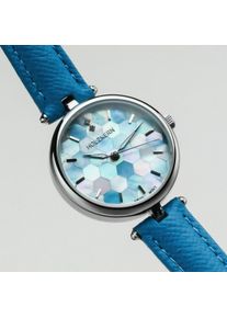 Holzkern; Wood Watch Mirrormaze (nacre/silver), Women, Natural wood