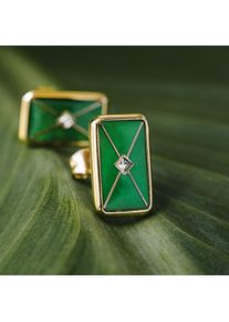 Holzkern Aquarell Earrings Women Gold and Nacre