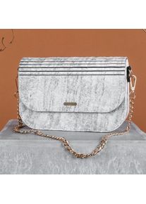 Holzkern Handbag Uniqase Iveya VEGAN White Slate Shoulder Bag