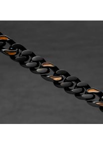 Holzkern Halsband Herrar svart och zebrano